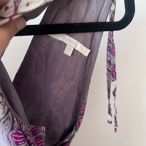 Purple pattern maxi dress (size 10) - Picture 4 of 4